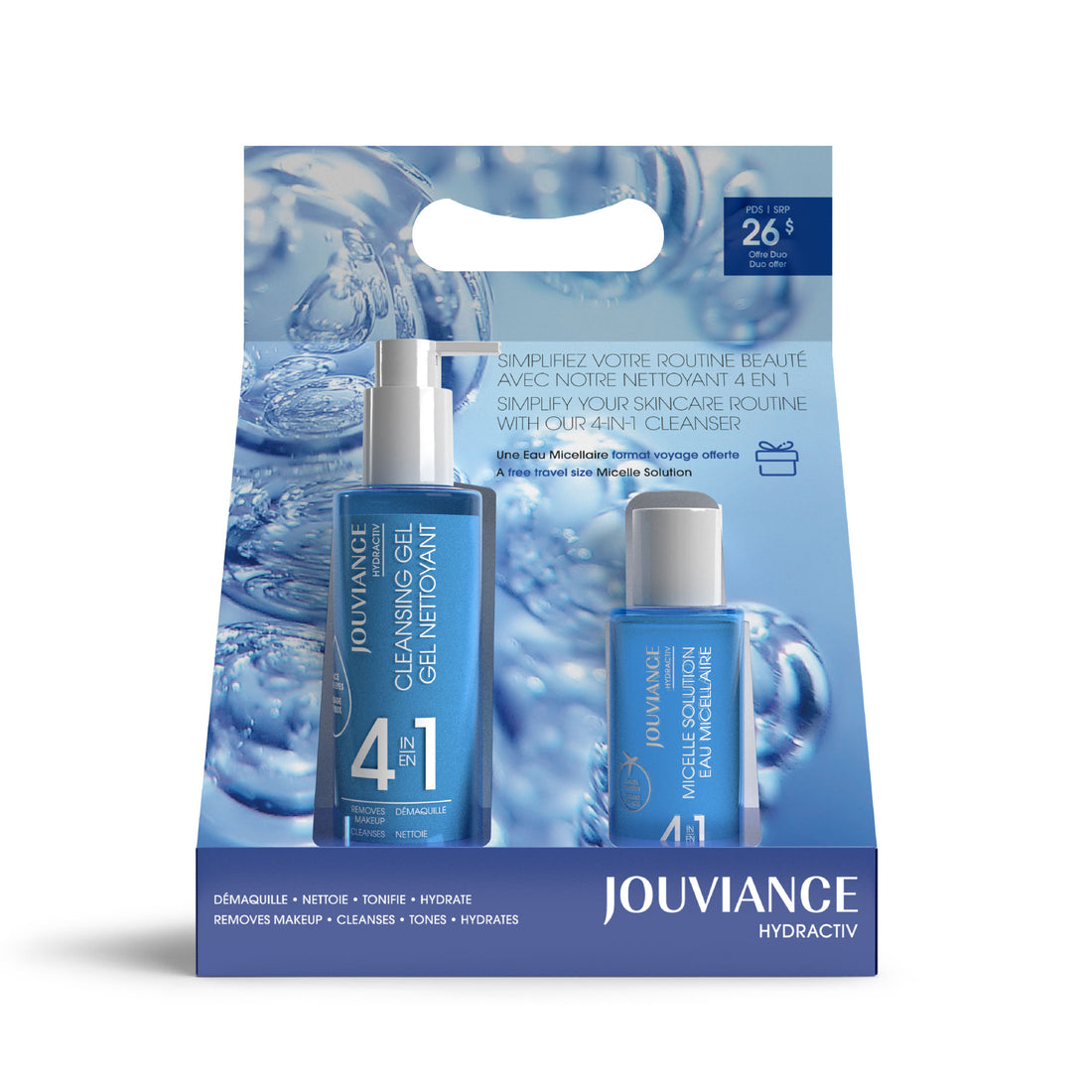 Duo Gel nettoyant + Eau Micellaire
